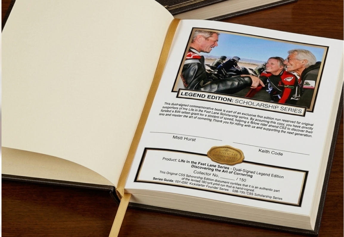 Life in the Fast Lane: Discovering the Art of Cornering - DUAL SIGNED HARDCOVER - PRE ORDER