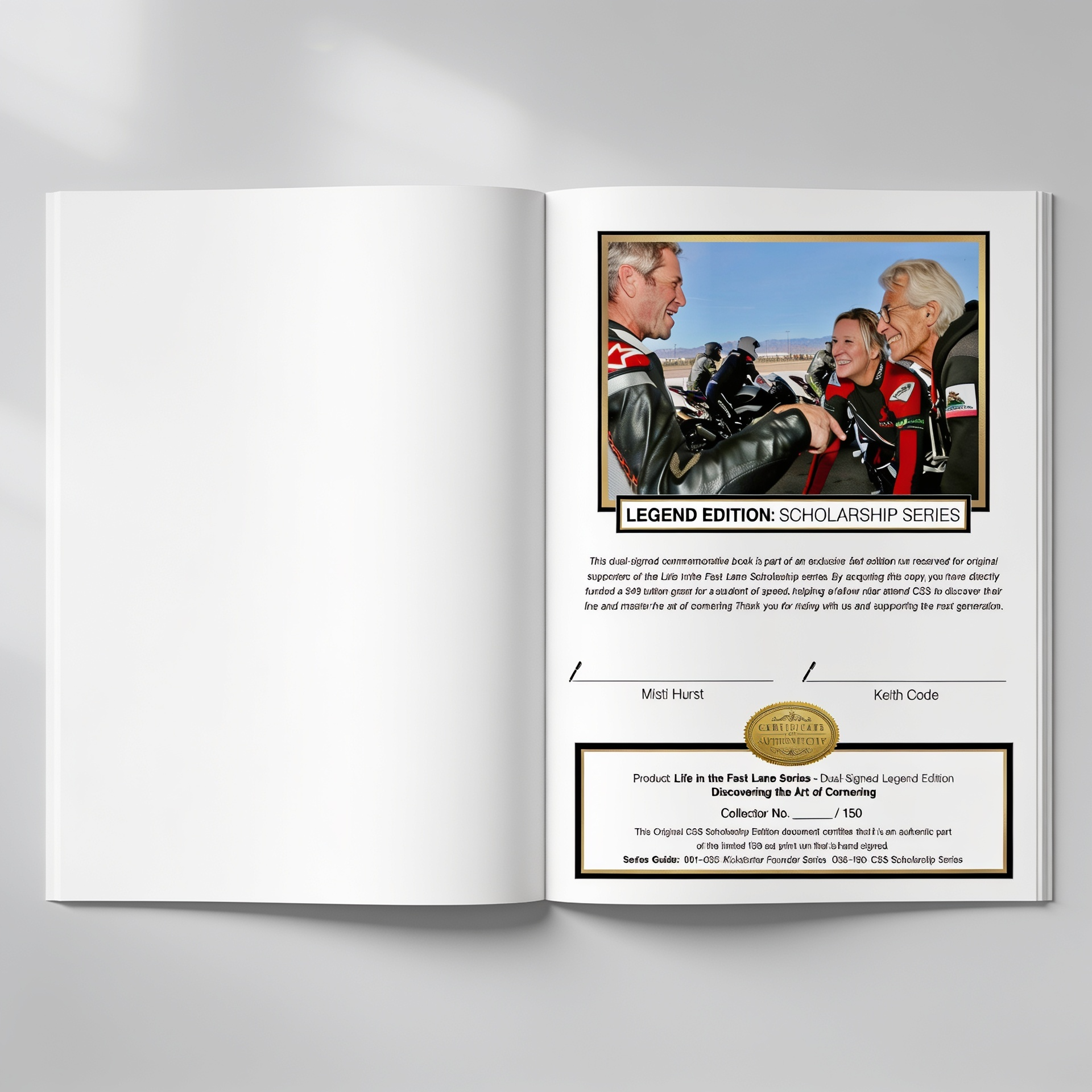 Legend Edition: Scholarship Series — Dual Signed HARDCOVER (Pre-Order)