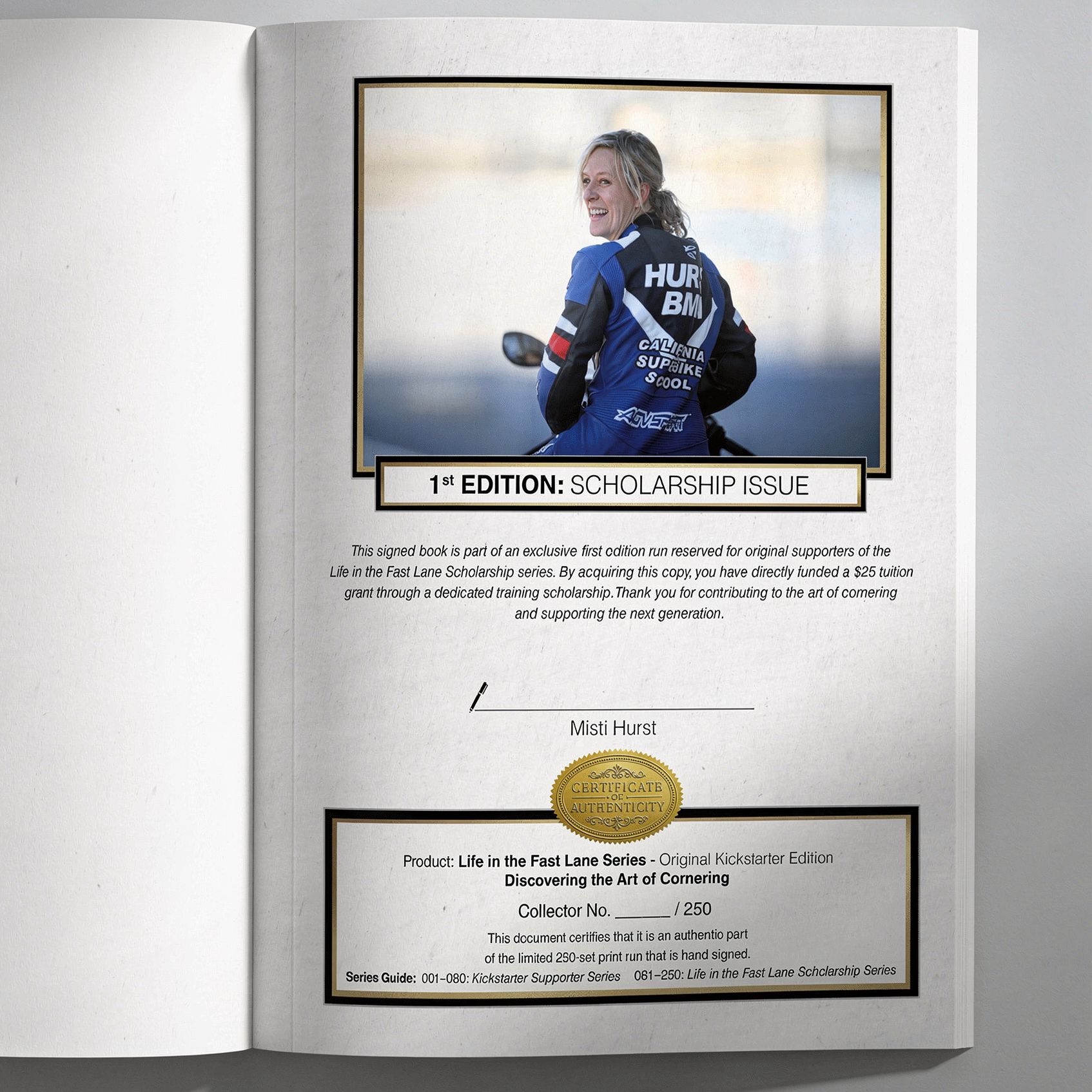 1st Edition: Scholarship Issue — Misti Signed HARDCOVER (Pre-Order)