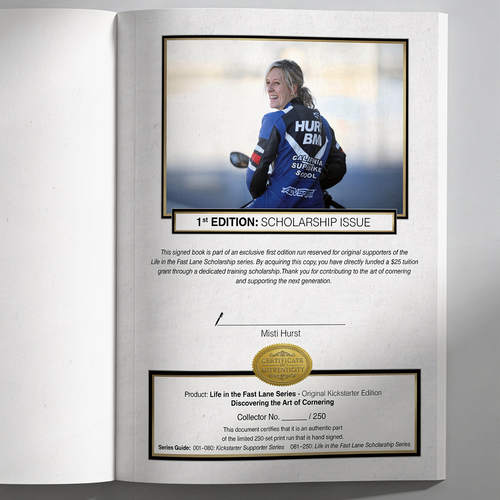 1st Edition: Scholarship Issue — Misti Signed HARDCOVER (Pre-Order)